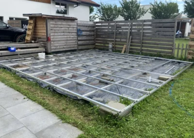 Unterkonstruktion Terrassendecks Schafer Works AG